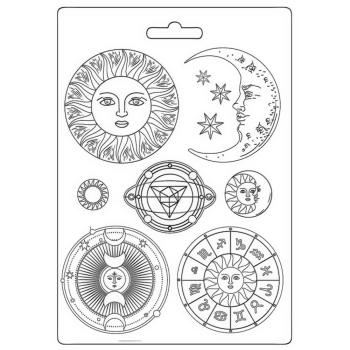Stamperia - Soft Mould - " Cosmos Infinity Sun and Moon" - Gießform 