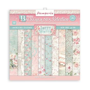 Stamperia " Sweet Winter " 8x8" Paper Pack - Cardstock