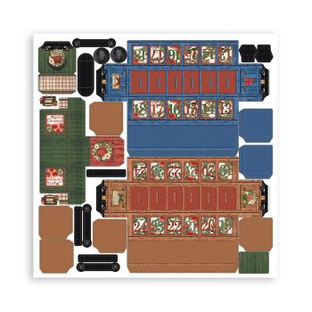 Stamperia - 3D Paper Kit " Romantic Home for the Holidays " 12x12" Paper Kit- Cardstock