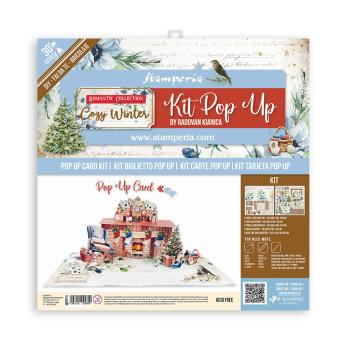 Stamperia - Pop Up Kit - " Romantic Cozy Winter " 12x12" Paper Pack - Cardstock