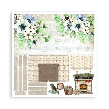 Stamperia - Pop Up Kit - " Romantic Cozy Winter " 12x12" Paper Pack - Cardstock