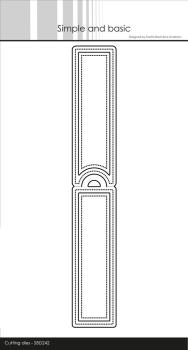 Simple and Basic - Dies - " Long Narrow Tag with Add-ons " - Stanze