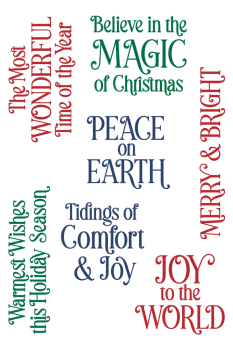 LDRS-Creative - Clear Stamps - Christmas Sentiments  - Stempel