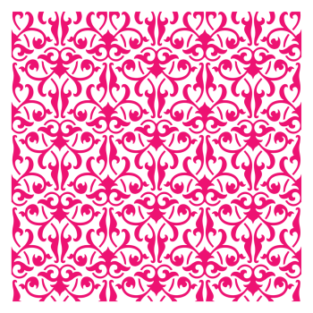 LDRS-Creative - Stencil -  Damask - Schablone 