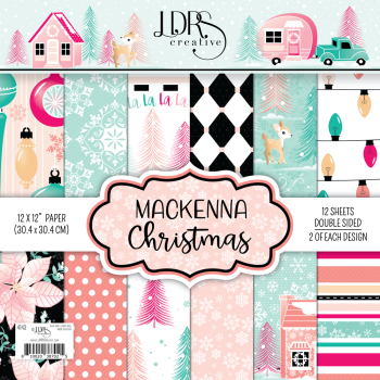 LDRS-Creative  MacKenna Christmas Paper Pack 12x12