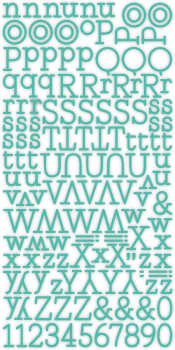 LDRS-Creative - Puffy Stickers - Alpha - Aufkleber