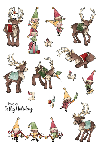 LDRS-Creative - Clear Stamps - Reindeer Games  - Stempel