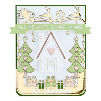 Spellbinders Dies "All Hearts Come Home A2 Cardfront Etched" Stanzschablonen