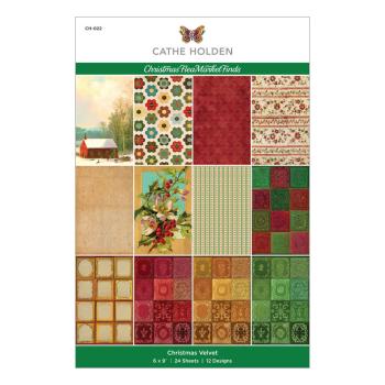 Spellbinders - Paper Pad 6x9 Inch - "Christmas Velvet" - Paper Pack