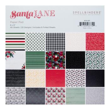 Spellbinders - Paper Pad 6x6 Inch - "Santa Lane " - Paper Pack