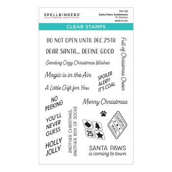 Spellbinders - Stempelset - "Santa Paws Sentiments" - Silikonstempel