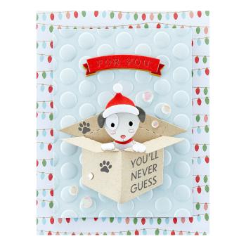 Spellbinders - Stempelset - "Santa Paws Sentiments" - Silikonstempel