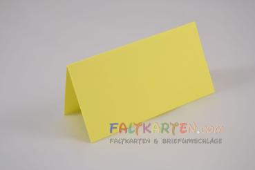 Tischkarte - Platzkarte 9 x 5 cm 240g/m² in gelb