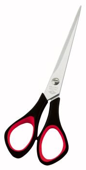 Edelstahlschere mit Softgriff für Linkshänder 16cm