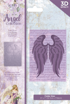 Crafters Companion - Embossing Folder -Angel Wings - Prägefolder
