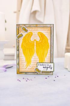Crafters Companion - Stamp & Dies -Ethereal Angels - Stempel & Stanze 