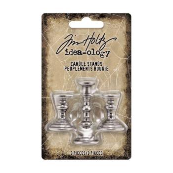 Tim Holtz - Idea-ology - Halloween Adornments - " Candle Stands " - Metallteile