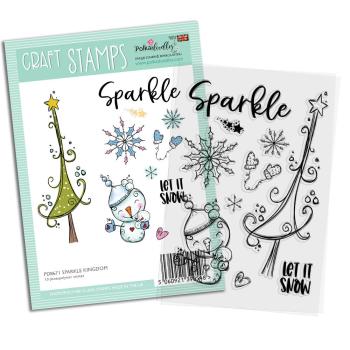Polkadoodles -Stempel - " Sparkle Kingdom Snowman " - Clear Stamp-Set