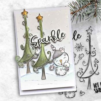 Polkadoodles  -Stempel - " Sparkle Kingdom Snowman  " - Clear Stamp-Set
