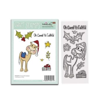 Polkadoodles  -Stempel - "  O Camel Ye Faithful " - Clear Stamp-Set