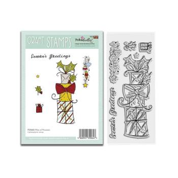 Polkadoodles  -Stempel - " Piles of Presents  " - Clear Stamp-Set