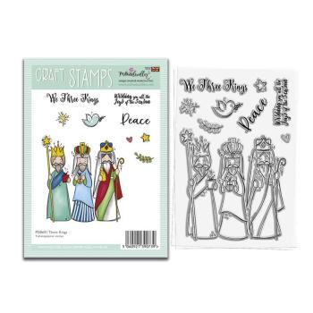 Polkadoodles  -Stempel - " Three Kings " - Clear Stamp-Set