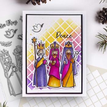 Polkadoodles  -Stempel - " Three Kings " - Clear Stamp-Set