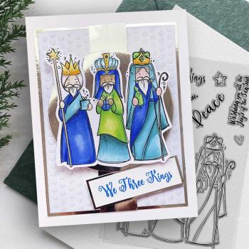 Polkadoodles  -Stempel - " Three Kings " - Clear Stamp-Set