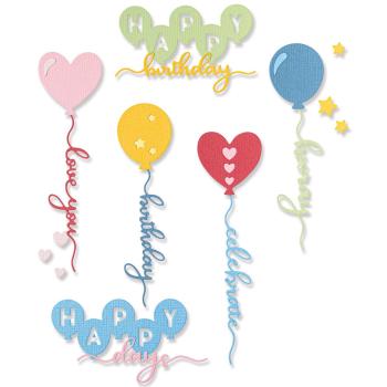 Sizzix Thinlits Craft Die-Set -  Balloon Occasions 