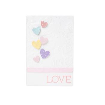 Sizzix 3D Embossing Folder Mark Making Hearts - 3D Prägefolder