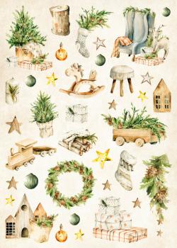 Studio Light - DIY Block - Natural Christmas  -  Stanzteile - Designpapier