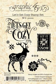 Graphic 45 - Clear Stamp -  Let's Get Cozy  - Stempel  