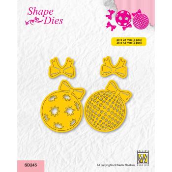 Nellie Snellen - Shape Dies - " Christmas Balls 2 " - Stanze