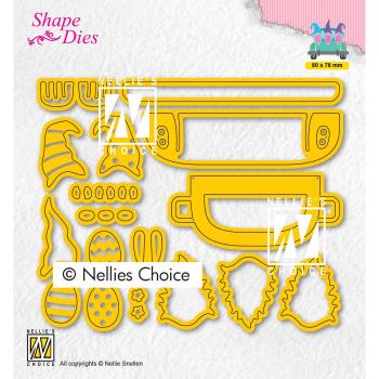 Nellie Snellen - Shape Dies - " Easter Build-Up Die Egg-Transport " - Stanze