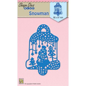 Nellie's Choice - Shape Dies Blue - " Snowman " - Stanze