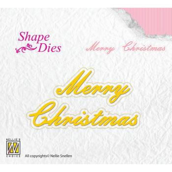Nellie Snellen - Shape Dies - "  Merry Christmas " - Stanze