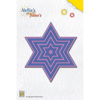 Nellie Snellen - Multiframe Dies - "  Straight Star " - Stanze