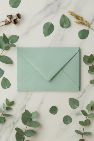 Preview: Briefumschlag DIN C6 120g/m² oF Nassklebung in eukalyptus