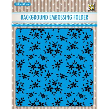 Nellie Snellen - Background Embossing Folder - " Small Flowers " - Prägefolder