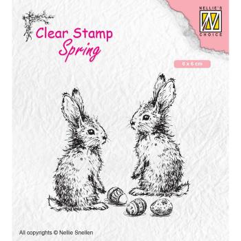 Nellie's Choice - Clear Stamp - " Two Hares " - Stempel