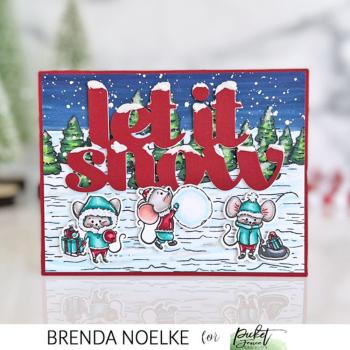 Picket Fence Studios - Clear Stamp - "Winter Wonderland Trees" Stempel 