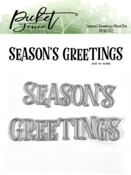 Picket Fence Studios - Dies - " Season's Greetings " - Stanze (PFSD-332)