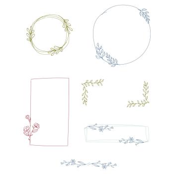 Sizzix Clear Stamps - Drawn Frames