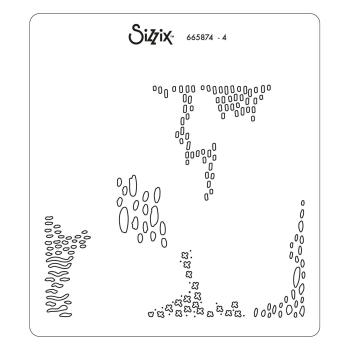 Sizzix Layered Stencil - Abstract Marks - Schablone