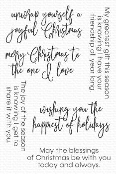 My Favorite Things Stempelset "Inside & Out Christmas Greetings" Clear Stamp