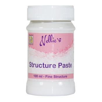 Nellie Snellen - Paste and Snow Stucture Paste - 100 ml - White - Strukturpaste 