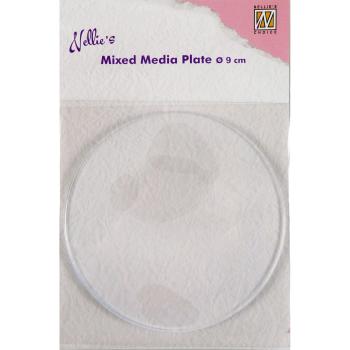 Nellie Snellen - Mixed Media Plates - " Plate Round " - Druckplatte