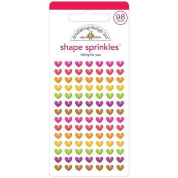 Doodlebug Design - Shape Sprinkles - "Falling for You " - Epoxy-Sticker