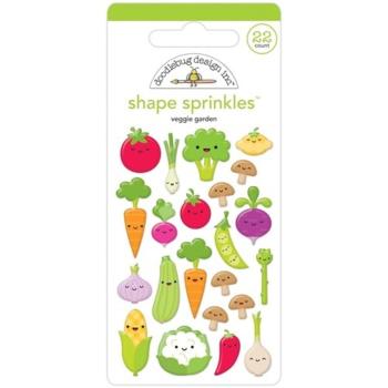 Doodlebug Design - Shape Sprinkles - "Veggie Garden " - Epoxy-Sticker