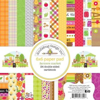 Doodlebug Design "Farmers Market" 6" Paper Pack - Designpapier 